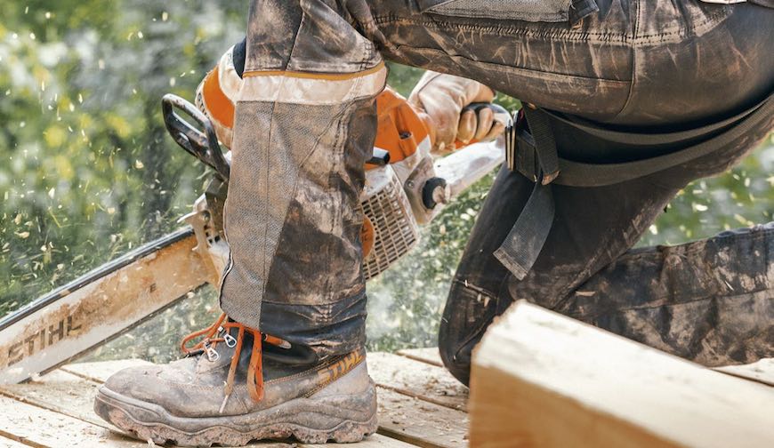 Stihl chaussures et pantalons anticoupure